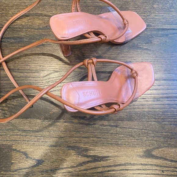 SCHUTZ size 8 brown heel - Picture 2 of 3